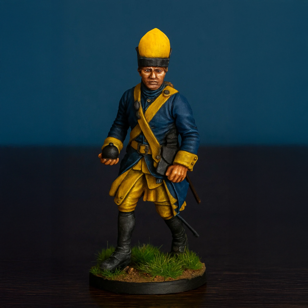 Karoliner soldier grenadier