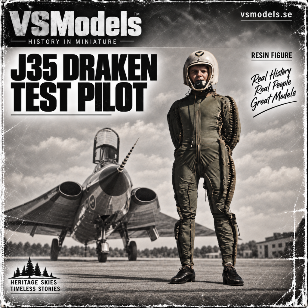 Swedish J 35 Draken Test Pilot – MC-3 Partial Pressure Suit (1950s) 1/48