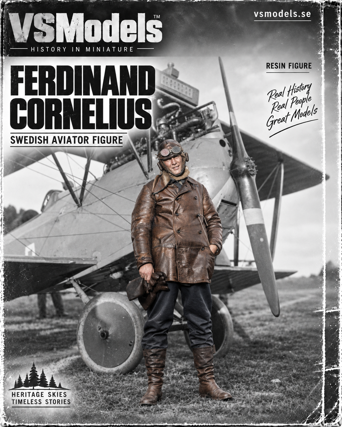 Ferdinand Cornelius – Swedish Aviator Figure